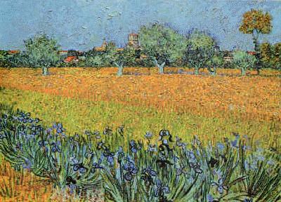 Vincent Van Gogh View of Arles With Iris France oil painting art